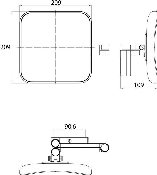 Produktbild Emco LED Kosmetikspiegel 5-fach rund chrom