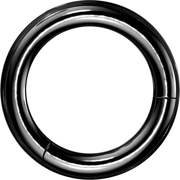 Produktbild Star Piercing Segmentring klappbar schwarz (Titan G23, ohne Messing)