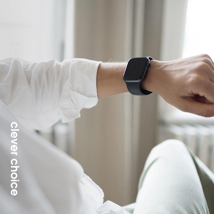 Actual product image Crong Liquid - Apple Watch Armband 38/40/41 mm (grün) (Liquid silicone)