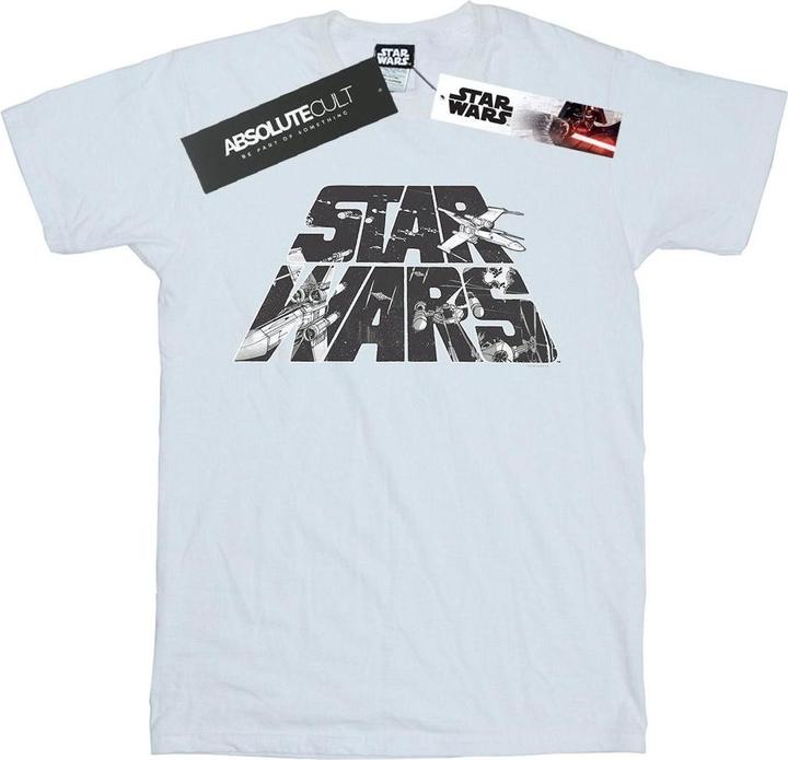 Produktbild Star Wars Logo Space Sketch TShirt (L)