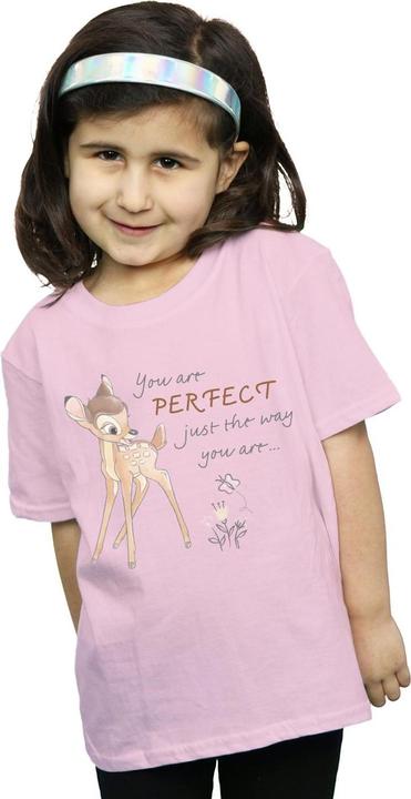 Actual product image Disney Girls Bambi Perfect Just The Way You Are Cotton T-Shirt (140, 146)