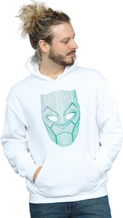 Image du produit Mens Black Panther Tribal Mask Hoodie (M)