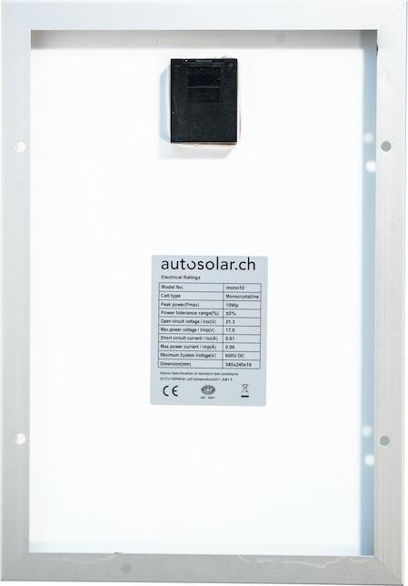 Actual product image Autosolar Solar panel (10 W, 0.90 kg)