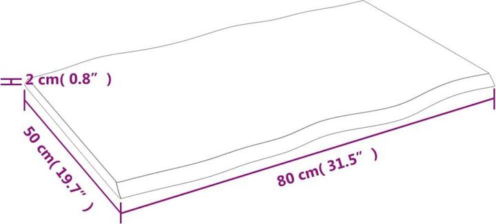 Actual product image VidaXL Chaim (80 x 50 x 2 cm)