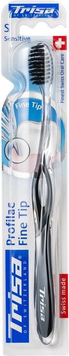 Trisa Profilac Fine Tip sensitive Zahnbürste mit Kopfköcher (Weich, 1 x)