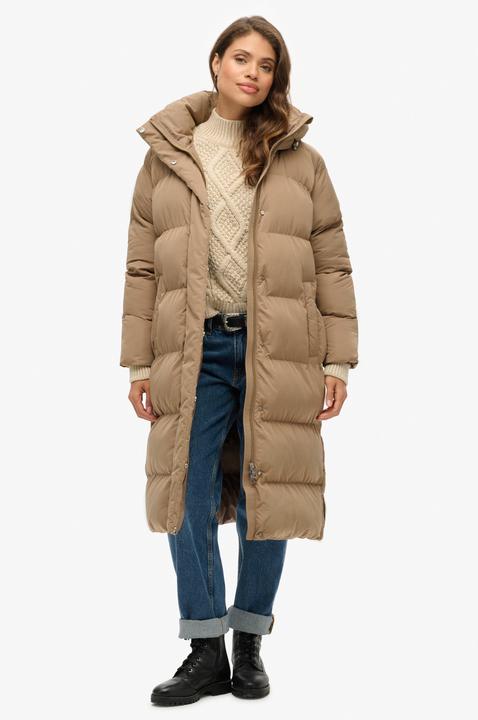 Produktbild Superdry LONGLINE HOODED PUFFER JACKET Dames Jas - Maat XL (16)