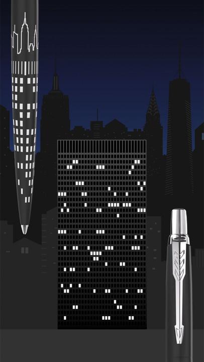 Actual product image Parker Pen Parker Jotter SE New York City Ballpoint Pen M (Black / Silver, 1 x)