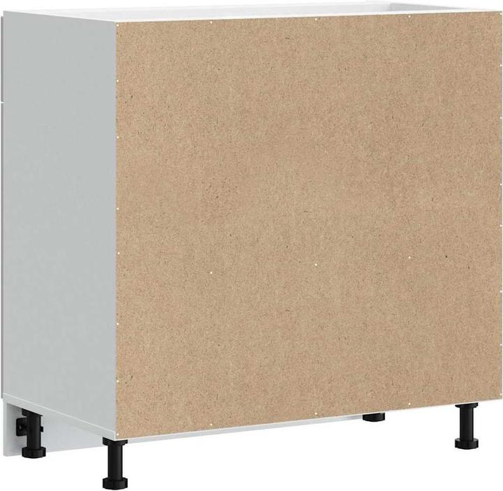 Actual product image VidaXL Kitchen base unit Lucca Concrete grey Wood-based sink base unit (80 x 46 x 81.5 cm)