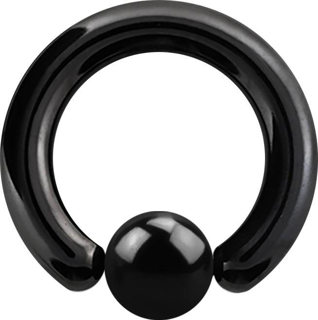 Immagine prodotto Star Piercing Anello di chiusura a sfera nero (senza ottone, Acciaio chirurgico 316L)