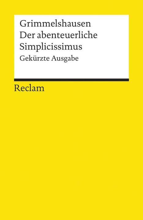 Produktbild Simplicissimus (Gekürzte Ausgabe) (Deutsch, Hans Jacob Christoph von Grimmelshausen, 1986)