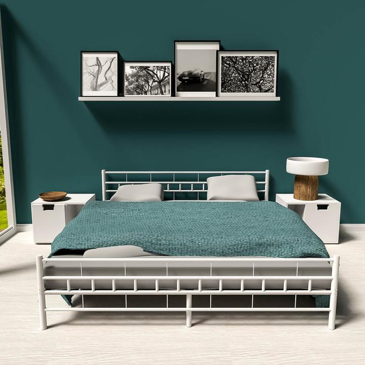 Produktbild tectake Metallbett (200 x 180 cm)