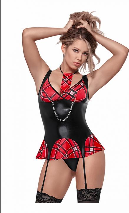 Immagine prodotto Exposed Discipline Me Schoolgirl - Black / Red (S/M)