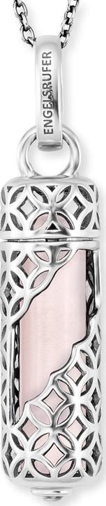 Immagine prodotto Engelsrufer Collana di pietra curativa di quarzo rosa (Argento 925, 60 cm)