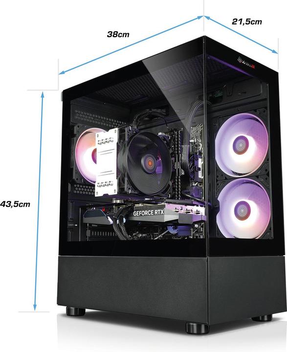 Produktbild Kiebel Booster V (AMD Ryzen 5 5500, 16 GB, 500 GB, GeForce RTX 3050)