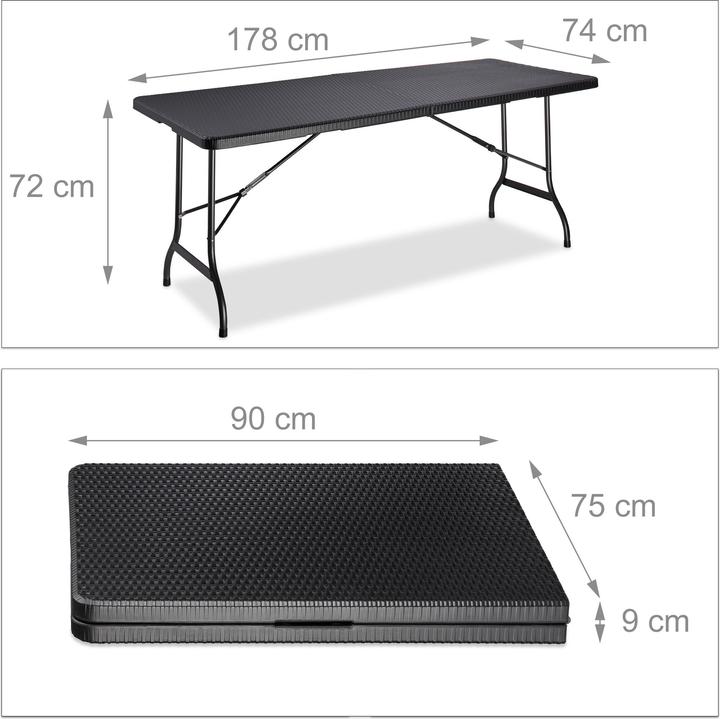 Actual product image Relaxdays garden table (178 cm)