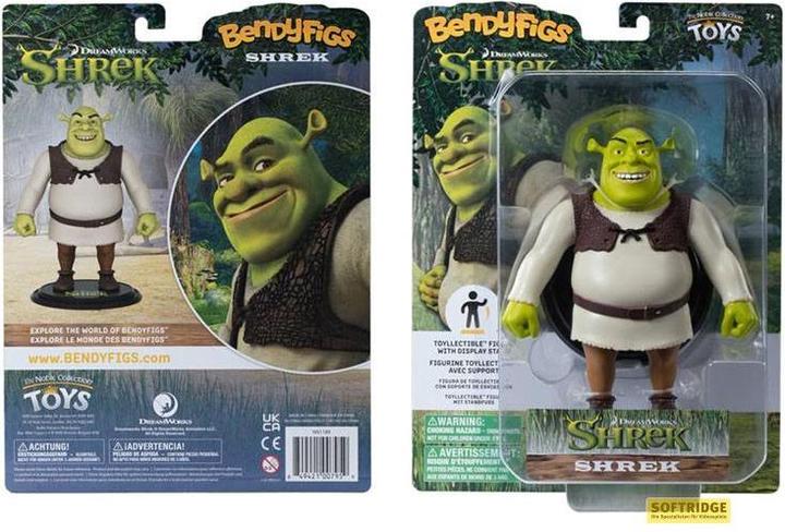 Actual product image Noble Collection Shrek figurine flexible Bendyfigs Shrek 15 cm