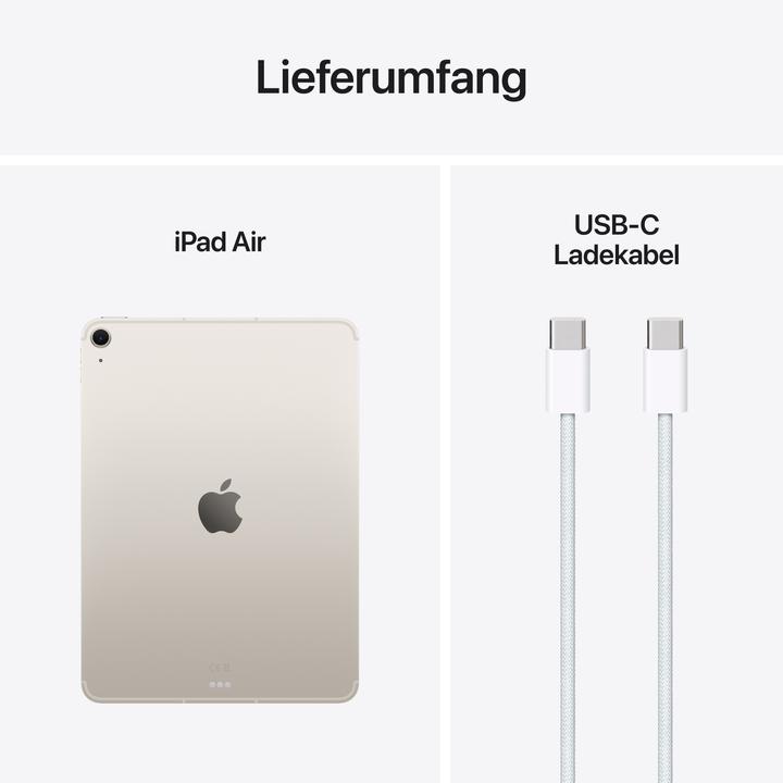Image du produit Apple iPad Air 11 2025 (M3) (5G, 11", 1000 Go, Lumière stellaire)