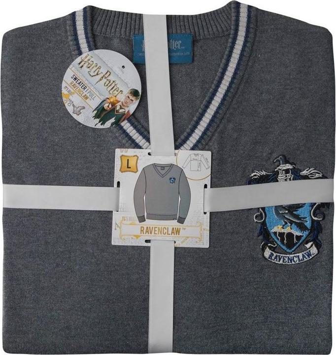 Actual product image Cinereplicas Harry Potter - Ravenclaw - Grey Knitted Sweater - Small (S)