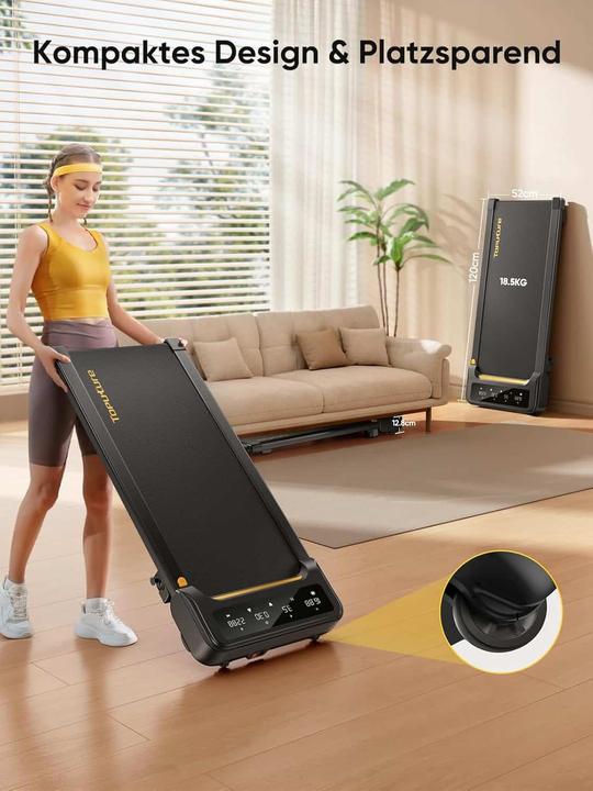 Actual product image Mara Vital Elektrisches Laufband mit Neigung inkl. Fernbedienung und App, keine Montage erforderlich