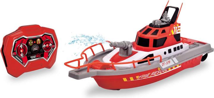 Actual product image Dickie RC steerable fire boat