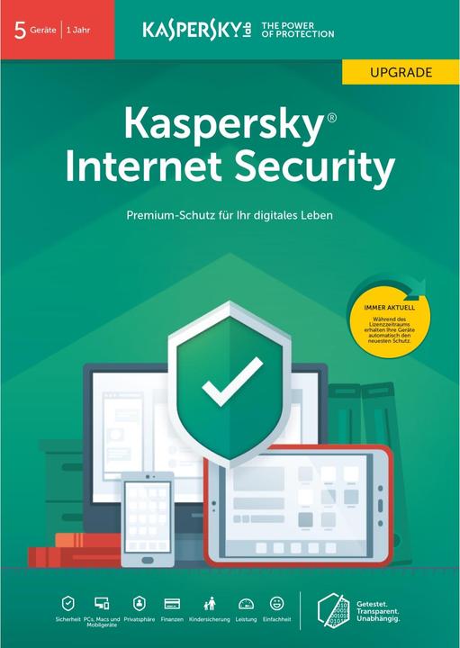 Immagine prodotto Kaspersky Sicurezza Internet 2019 (5 Utente, 12 mesi)