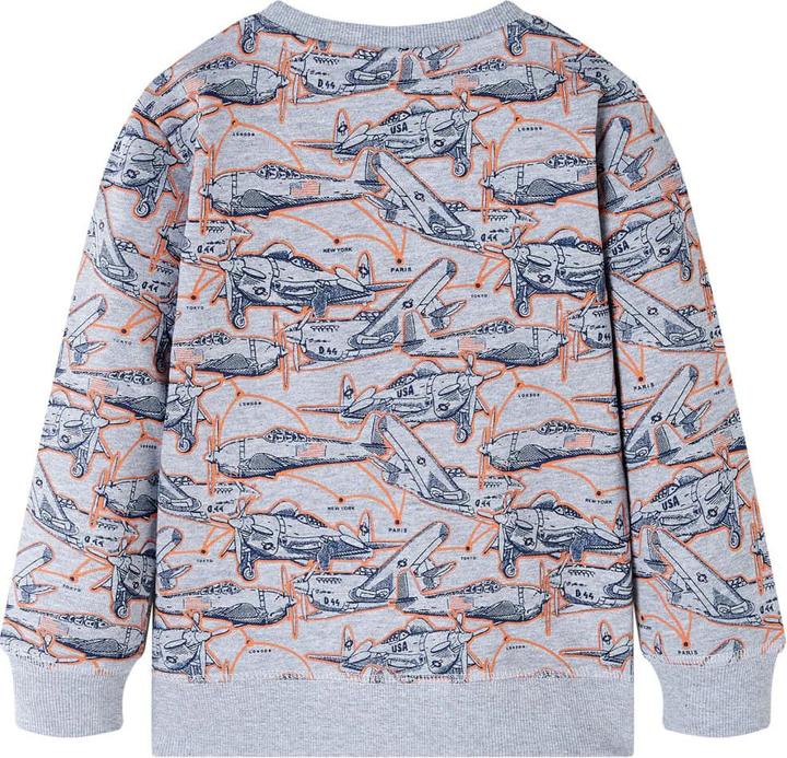 Produktbild VidaXL Kinder-Sweatshirt Grau Melange 140,Material: 85 % Baumwolle (140)