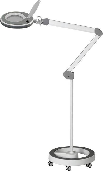 Actual product image Lumeno LED magnifying lamp 851X, incl. rolling stand, 5 diopters, grey (950 lm)