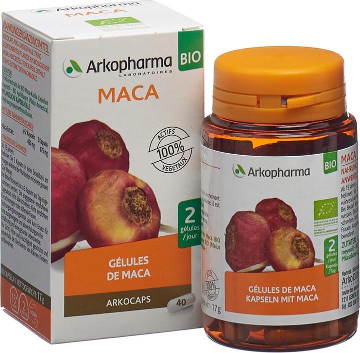 Actual product image Arkopharma Arkocaps Bio Maca Kapseln (40 Piece, Capsules, 41 g)