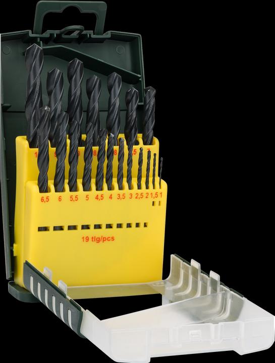 Immagine prodotto Bosch Professional Zubehör Set di punte per metallo-HSS-R. 19 pezzi (1, 1.5, 2, 2.5, 3, 3.5, 4, 4.5, 5, 5.5, 6, 6.5, 7, 7.5, 8, 8.5, 9, 9.5, 10 mm)