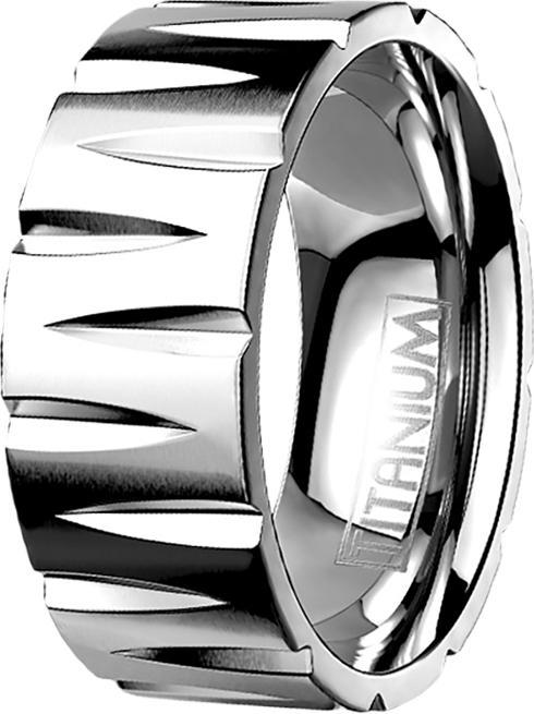 Produktbild Star Piercing Ring silber Geschnitzt (ohne Messing, Titan G23)