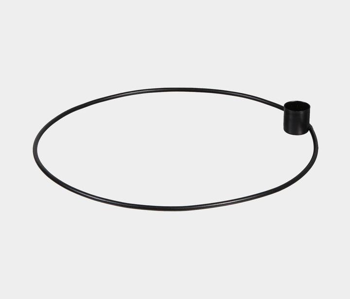 Image du produit Halbach Porte-bougies en métal Anneau Ø 25 cm, noir