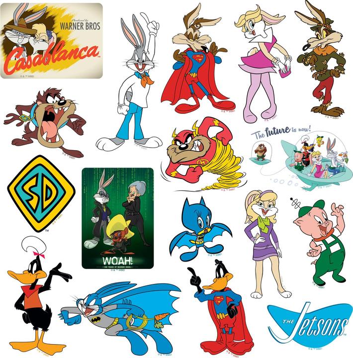 Produktbild Looney Tunes Huldigung Aufkleber Deluxe 50erPack Vinyl
