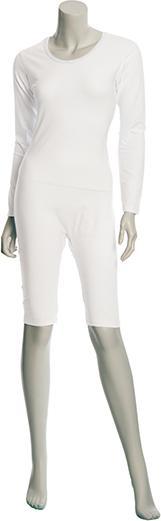 Actual product image Suprima Nursing bodysuit long sleeve L unisex with separable zip on the leg white (L)