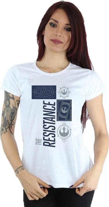 Actual product image Star Wars Womens/Ladies The Last Jedi The Resistance Cotton T-Shirt (L)