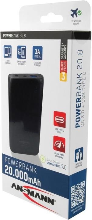 Immagine prodotto Ansmann 20,8 Tipo C (20000 mAh, 74 Wh)