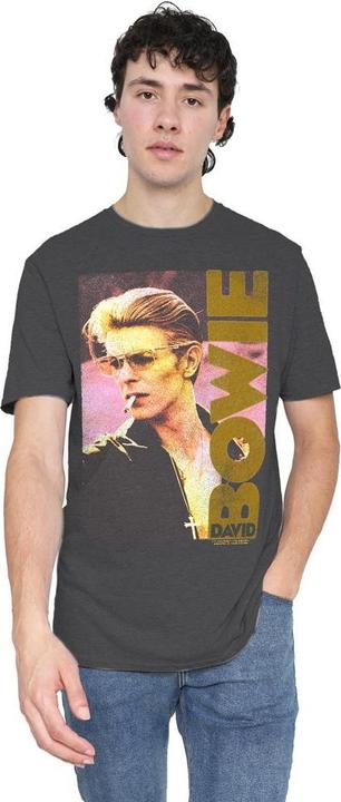 Actual product image David Bowie Unisex Adult Smokin T-Shirt (L)
