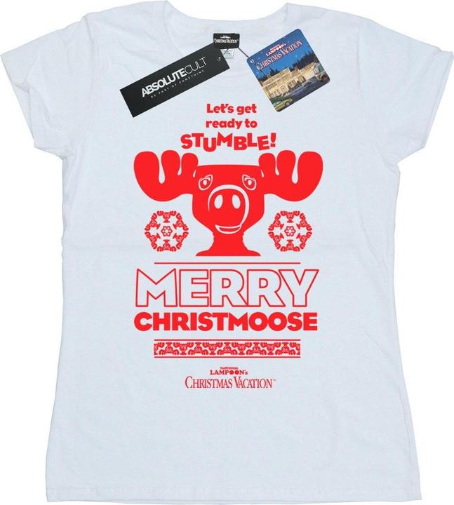 Immagine prodotto National Lampoon´s Vacation National Lampoon's Christmas Vacation Merry Christmoose Maglietta Donna (S)