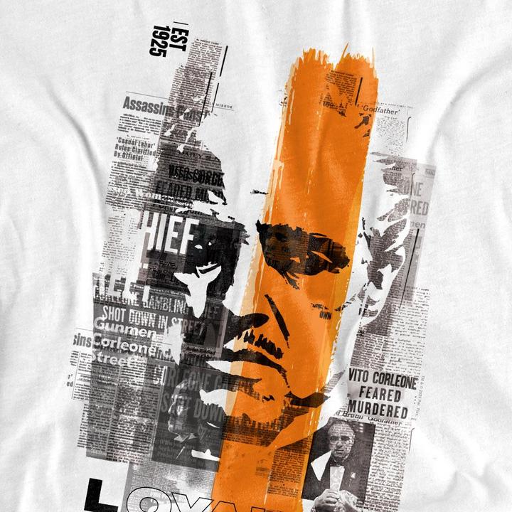 Immagine prodotto The Godfather Maglietta Don Vito Corleone Striscia di Giornale Adulto Unisex (M)