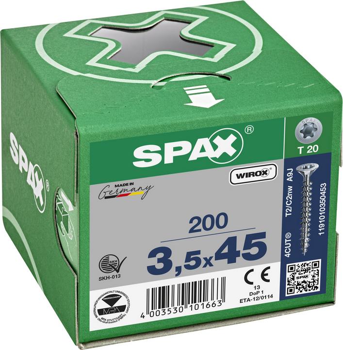 Produktbild Spax Universalschrauben 3.5 x 45 mm, 200 Stück (200 Schrauben pro Stück)
