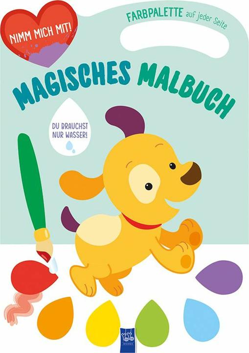 Actual product image Magic colouring book - cover green (dog)