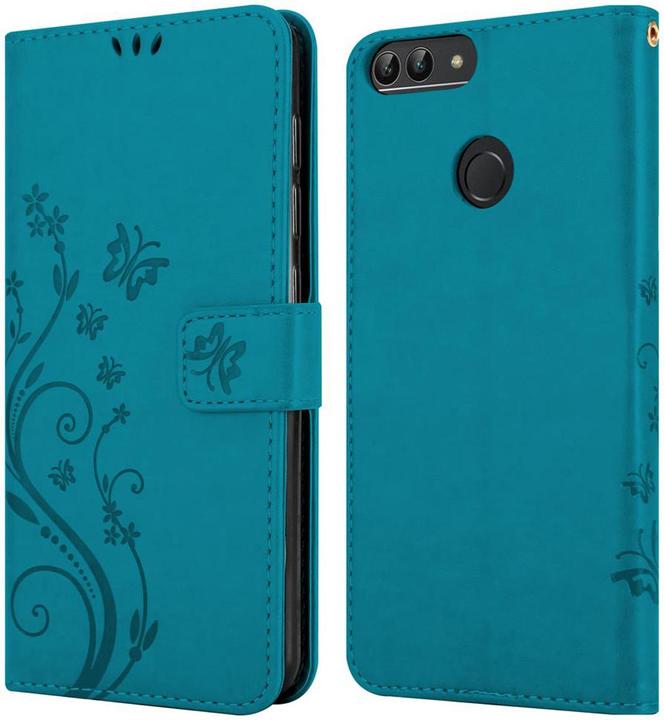 Produktbild Cadorabo Flower Book Cover (Huawei Enjoy 7S, Huawei P Smart (2018))