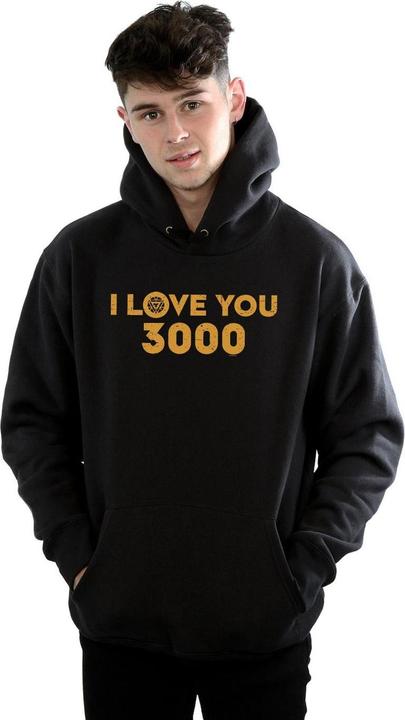Immagine prodotto Avengers Endgame I Love You 3000 Arc Reactor Felpa con Cappuccio Uomo (S)