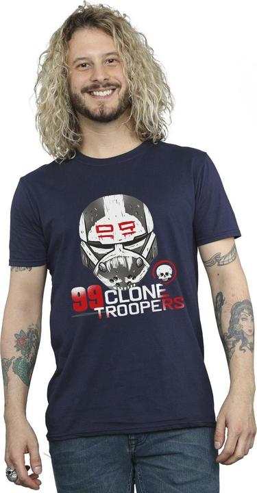 Actual product image Star Wars Mens The Bad Batch 99 Clone Troopers T-Shirt (3XL)