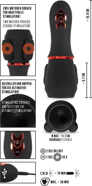 Actual product image Rebel Glans Masturbator with 2