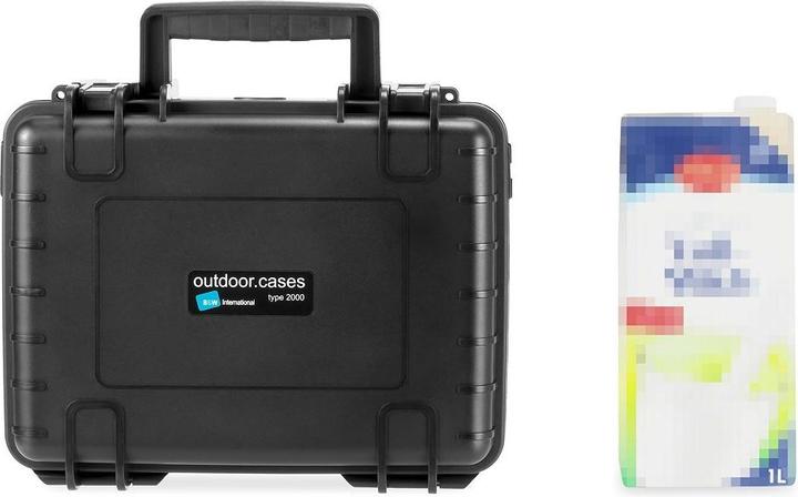 Actual product image B&W International Outdoor Case Type 2000 with compartment division (Photo case, 7 l)