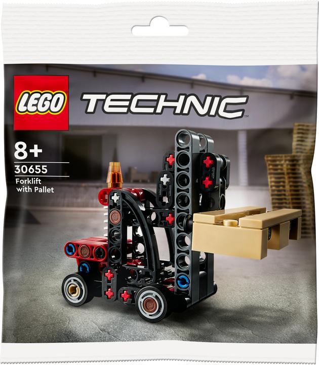 LEGO 30655 Heftruck met pallet (30655, LEGO Technic)