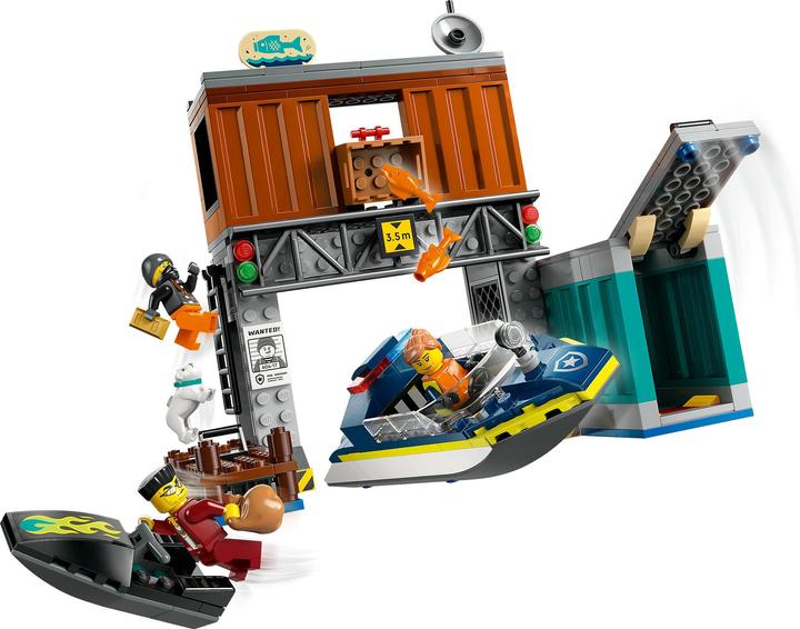 Productafbeelding LEGO Stad - Speedboot van de politie en schuilplaats van boeven (60417) (60417, LEGO Stad)