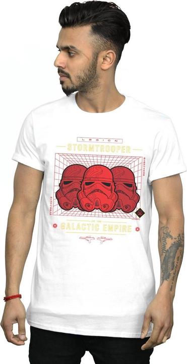 Actual product image Star Wars Mens Stormtrooper Legion Grid T-Shirt (L)