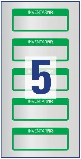 Produktbild Avery Inventar-Etiketten PES-Folie
