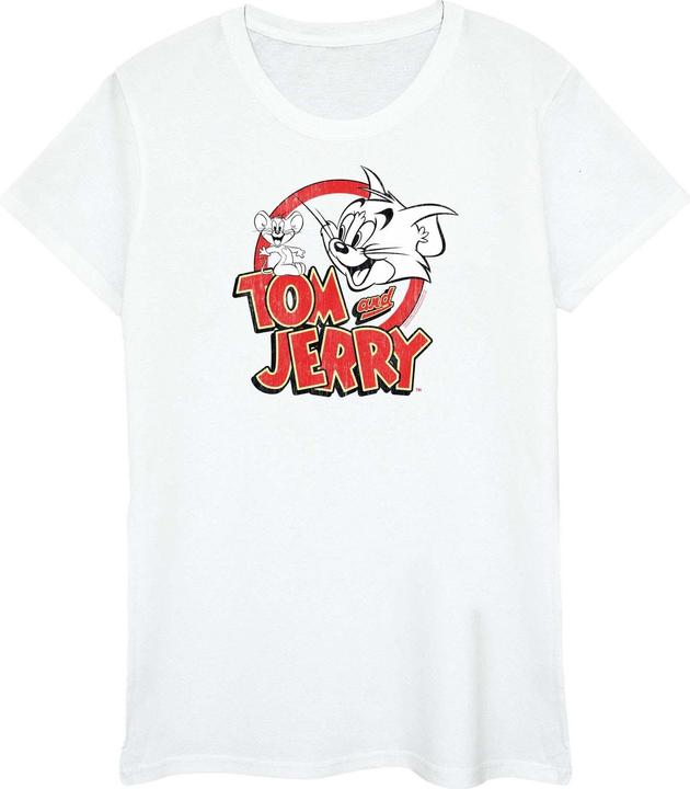 Tom & Jerry Distressed Logo TShirt